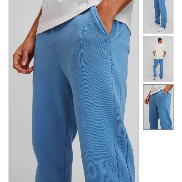 BoohooMAN Regular Fitt Gusset Sweatpants - Picture 3 of 4